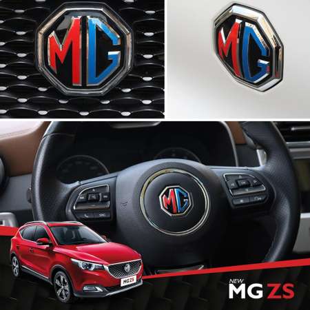 MG ZS [2017-2019]  สติกเกอร์3M ติด Logo ได้  3 จุด หน้ารถ ท้ายรถ พวงมาลัย  **รับประกัน 1ปี**