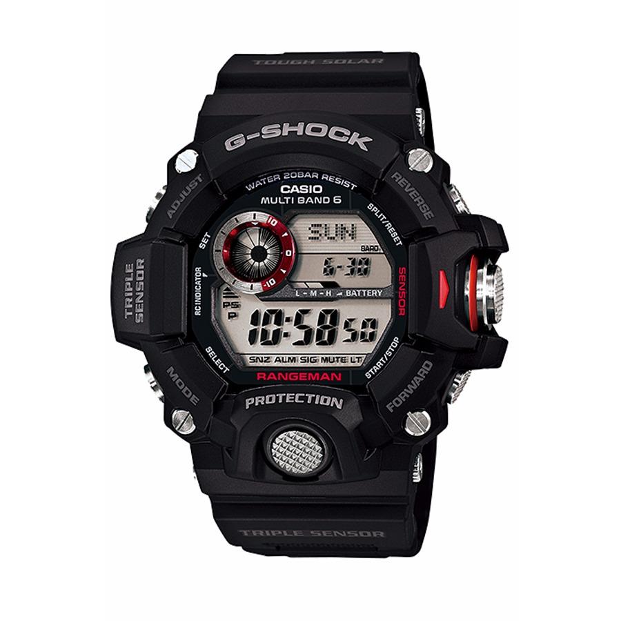 Casio G-Shock นาฬิกาข้อมือผู้ชาย สายเรซิ่น รุ่น GW-9400,GW-9400-1,GW-9400-1DR - สีดำ
