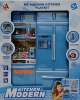 Happytoys ชุดห้องครัวบาร์บี้ + ตู้เย็น มีเสียงเละไฟ My Modern Kitchen สีฟ้า