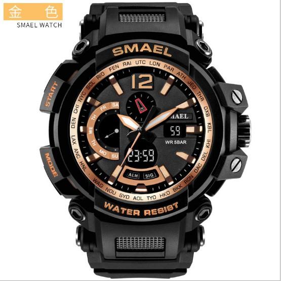 SMAEL 1702 Men's Sports Watch Analog Fashion Quartz Men's Digital Watch Digital Clock Men's Waterproof Watches สินค้าพร้อมส่ง (มีเก็บเงินปลายทาง) R-038
