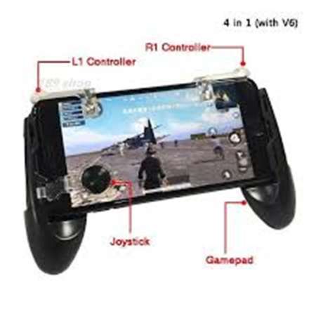 Joypad K2 จอยถือด้ามจับเล่นเกมสำหรับมือถือ พร้อมจอย ROV (Black/สีดำ)-JL-01/