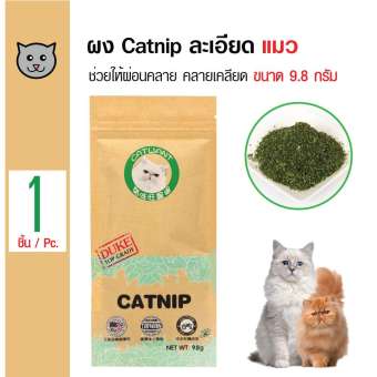 Catnip Powder ผงแคทนิปละเอียด ตำแยแมว กัญชาแมว ขนมแมว ของเล่นแมว สำหรับแมวทุกสายพันธุ์ ขนาด 9.8 กรัม