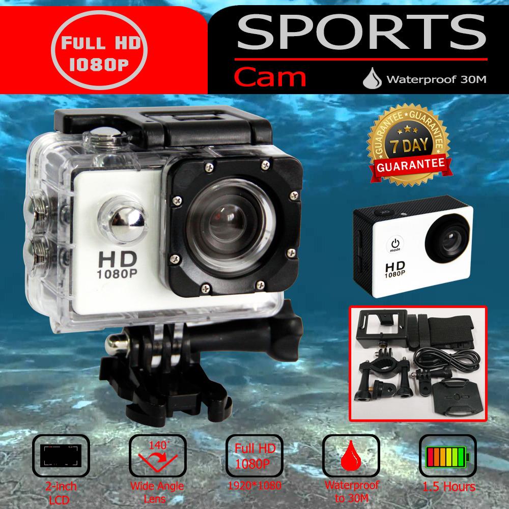 ข้อมูล Action Camera กล้องแอ็คชั่นแคม กล้องติดหมวก กล้องกันน้ำ กันน้ำ 2.0