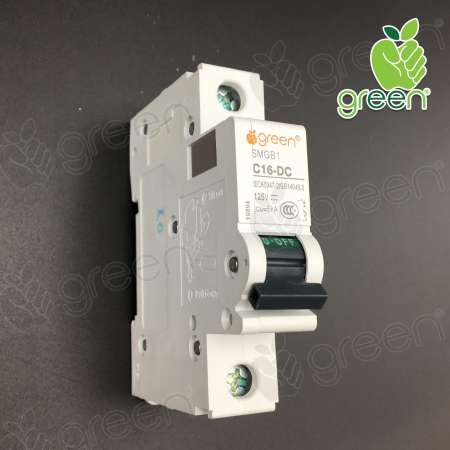 Applegreen Circuit DC Breaker 1P 16A 125V MCB Solar cell เบรคเกอร์ไฟฟ้า ใช้กับไฟ DC ใช้กับระบบโซล่าเซลล์