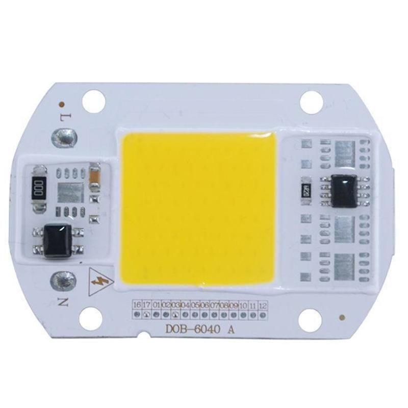 LP 220V LED Floodlight 20W/30W/50W White/Warm Light COB Chip Integrated Smart IC Driver Lamp