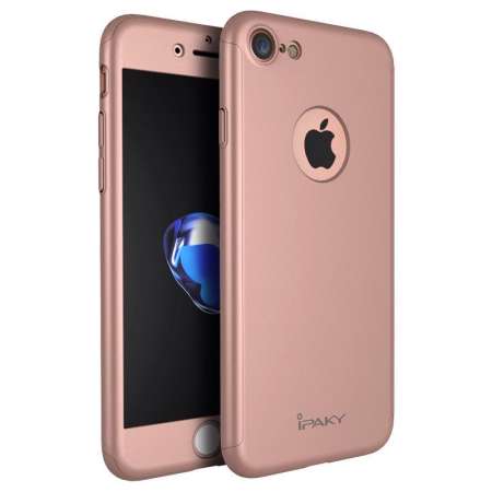 iPaky Protect 360 with Tempered Glass Screen Case for Apple iPhone 7 8 เคส ไอปากี้ รุ่นป้องกัน 360 องศา กับกระจกกันรอย สำหรับ แอปเปิ้ล ไอโฟน เจ็ด แปด กันกระแทก
