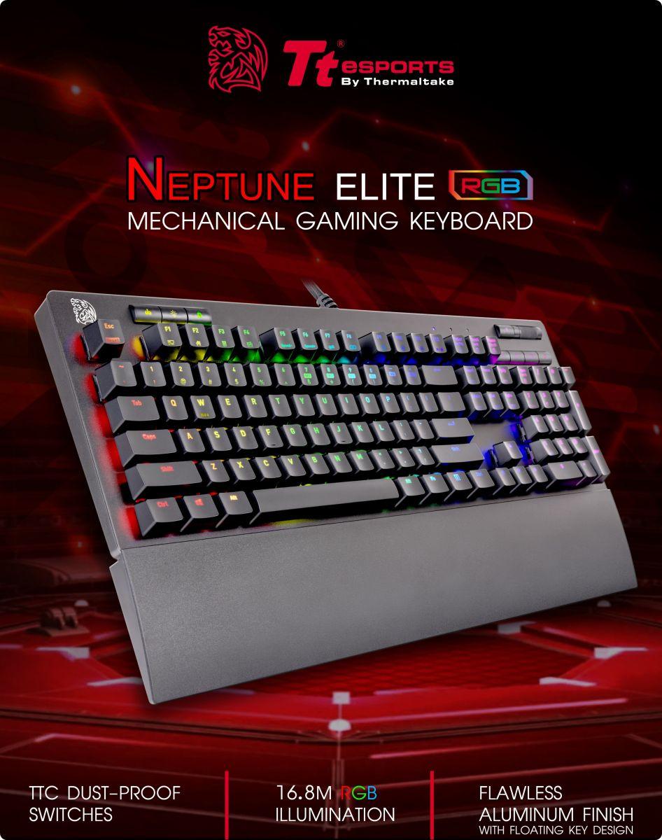 Tt eSPORTS Neptune Elite RGB Mechanical Gaming Keyboard TH/EN - Blue Switch