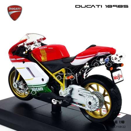 Naynaeshop โมเดล มอเตอร์ไซด์ บิ๊กไบค์ DUCATI 1098S สีแดง (Scale 1:18)