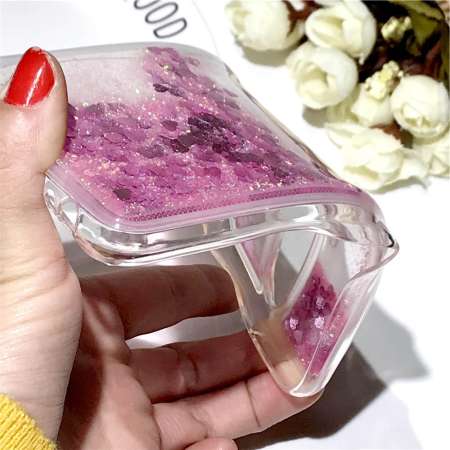 เคสโทรศัพท์สำหรับ Vivo Y71, luxury Bling แฟชั่นน่ารักหัวใจ Bling ใสแวววาว Quicksand เคสโทรศัพท์ [DROP Protection] [Anti - Scratch] นุ่มสำหรับ Vivo Y71 - INTL