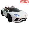 SIAMTOYS – รถแบตเตอรี่ - LNC3333 ทรง Lamborghini Aventador 2018 (สีขาว) 2 มอเตอร์ + รีโมท มีเพลง มีไฟ ประตูปีกนก