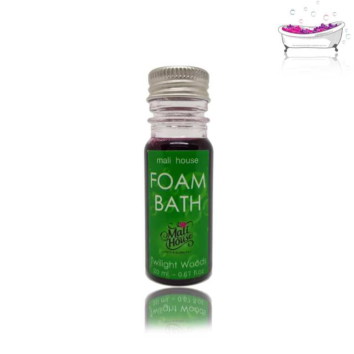 ราคา Mali House  Foam bath bubble เจลสปาสำหรับทำฟองในอ่าง กลิ่นทไวไลท์ วูดส์ Twilight Woods,สีม่วง 20ml. pantip