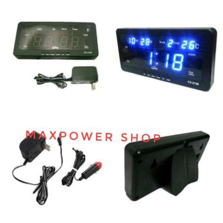 Caixing นาฬิกาดิจิตอล รุ่น CX2158 ตัวเลขสีน้ำเงิน