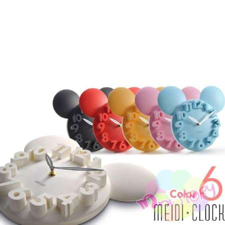 นาฬิกาแขวนผนัง wall clock cartoon  รูปทรงมิกกี้เมาส์  mickey 3D  ตกแต่งบ้าน ห้องนอน ห้องรับแขก ตกแต่งร้านกาแฟ ตกแต่งร้านอาหาร