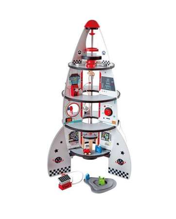 Hape ของเล่นไม้ ของเล่นเสริมพัฒนาการ จรวดอวกาศ 4 ชั้น พร้อมชุดสำรวจ (สำหรับอายุ 12 เดือนขึ้นไป)
