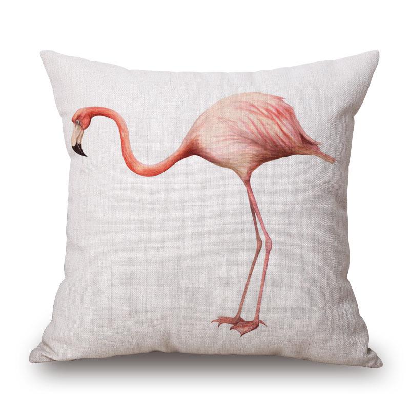 Bắc Âu Tối Giản Flamingo Dày Bông Gối Ôm Văn Phòng, Gối Tựa Gối Tựa Lưng Ô-tô Sô Pha Đệm Tựa Lõi Gối Tựa Lưng