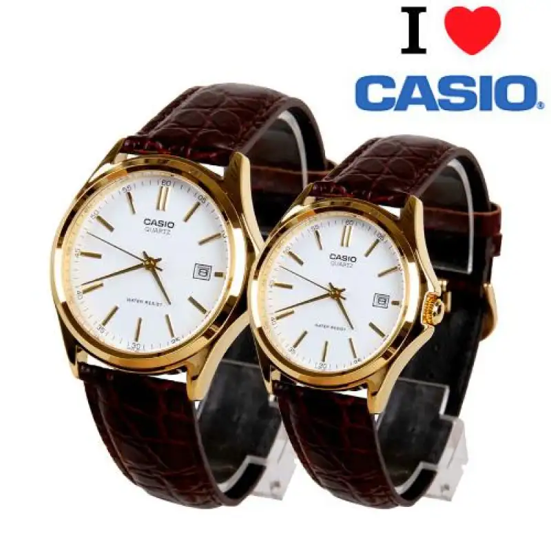ภาพหน้าปกสินค้าCasio Standard นาฬิกาคู่รัก ชาย-หญิง รุ่น MTP-1183Q-7A , LTP-1183Q-7A สายหนังสีน้ำตาล หน้าปัดขาว  - มั่นใจ 100% ประกันศูนย์ 1 ปีเต็ม จากร้าน Nalika-online shop บน Lazada