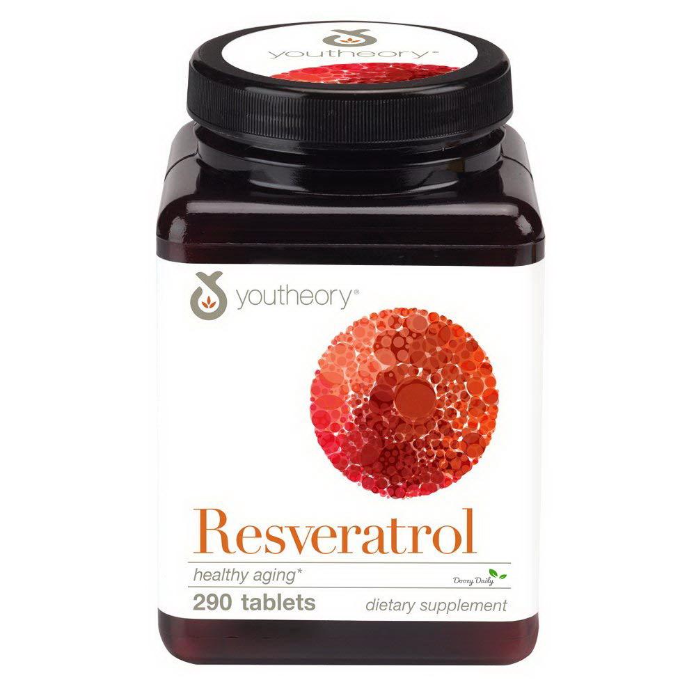 ราคา Youtheory Resveratrol x 290 เม็ด Healthy Aging Benefits เรสเวอรา