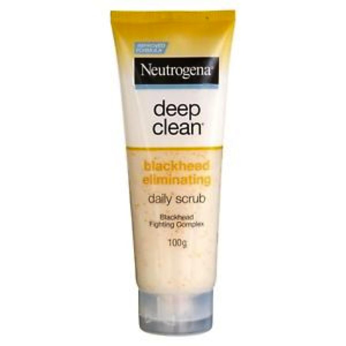 Neutrogena Deep Clean Blackhead Eliminating Daily Scrub 100ml นูโทรจีนา ดีพ คลีน แบล็คเฮด 3646