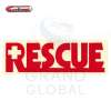 CAR BEST สติกเกอร์ประดับยนต์ ลาย RESCUE สีแดง