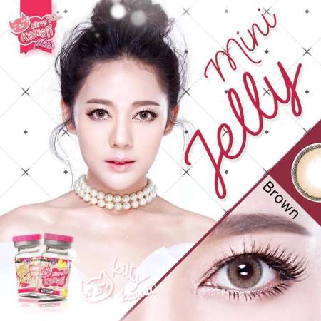  Kitty kawaii Mini Jelly brown  บิ๊กอายสายตาสั้น 75 BY Kittykawaii เลนส์มินิเท่าตาจริง