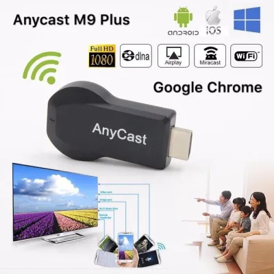 Anycast M9 Plus 2018 HDMI WIFI DisplayiPhone/iPad Google Chrome,Google Home Android Screen Mirroring Cast Screen AirPlay DLNA MiracastrPlay DLNA Miracast