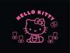 HELLO KITTY สติกเกอร์ คิตตี้ ติดกระจกหลังรถยนต์(มีดอกไม้)