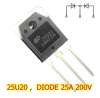 25U20 SFR25U20 SFR25U20PNA Diode 25A 200V TO-3P 5PCS 5ตัว