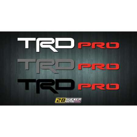 สติ๊กเกอร์TRD Pro สีดำ