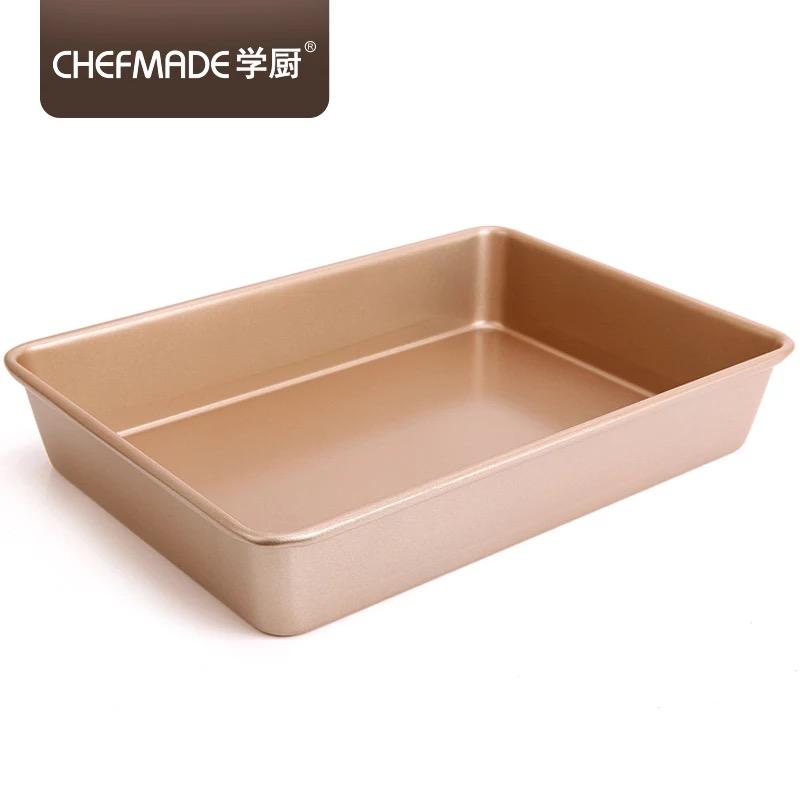 Chef Made 13-Inch Hình Chữ Nhật Làm Sâu Sắc Thêm Khay Nướng Lò Nướng Với Gà Nướng Hải Sản Khuôn Làm Bánh Sâu Nướng Không Dính Bánh Bộ Tạo Khuôn Hình