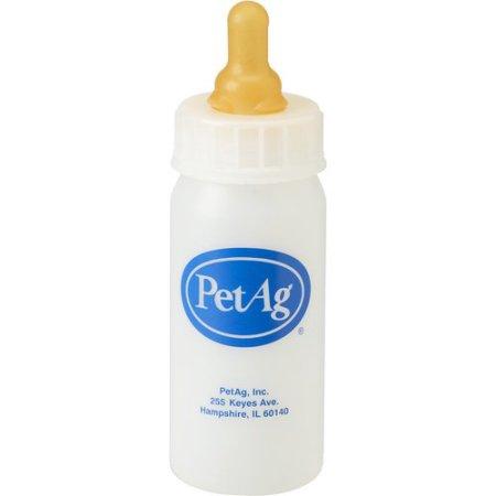 PetAg Nursing Bottle ขวดนมพลาสติก พร้อมจุกรีฟิล ใช้บรรจุนม/น้ำ สำหรับสุนัข แมว กระต่าย หนู ความจุ 60 มล.