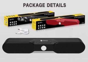 ลำโพงBLUETOOTHมินิซาวด์บาร์ รุ่นNR4017 เสียงดีมากเบสระห่ำ  MINI SOUND BAR NR4017 ดีไซน์สวยบาดใจ บลูทูธเวอร์ชั่น 5.0 มีระบบtwsเชื่อมต่อลำโพงได้ 2ตัว ต่อทีวีได้ สีดำ