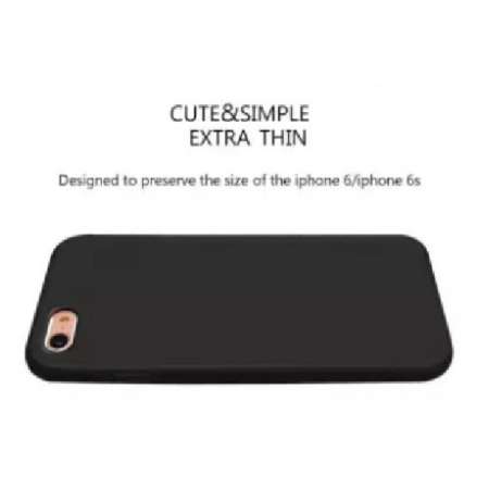 เคสสีดำ ไอโฟน 6/6เอส MATTE CASE Apple iPhone 6/6S หลังนิ่ม