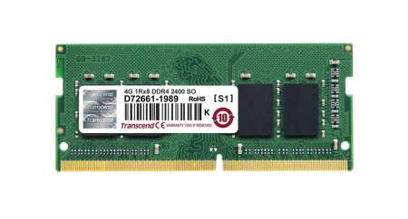 RAM-Memory for Notebook DDR4-2400 SO-DIMM 4GB: JM2400HSH-4G : Transcend - รับประกันตลอดอายุการใช้งาน - มีใบกำกับภาษี