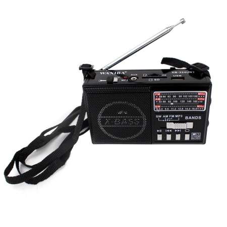 Telecorsa วิทยุAM/FM/SWพกพาRECEIVER WAXIBA XB-324 URTพร้อมไฟฉาย