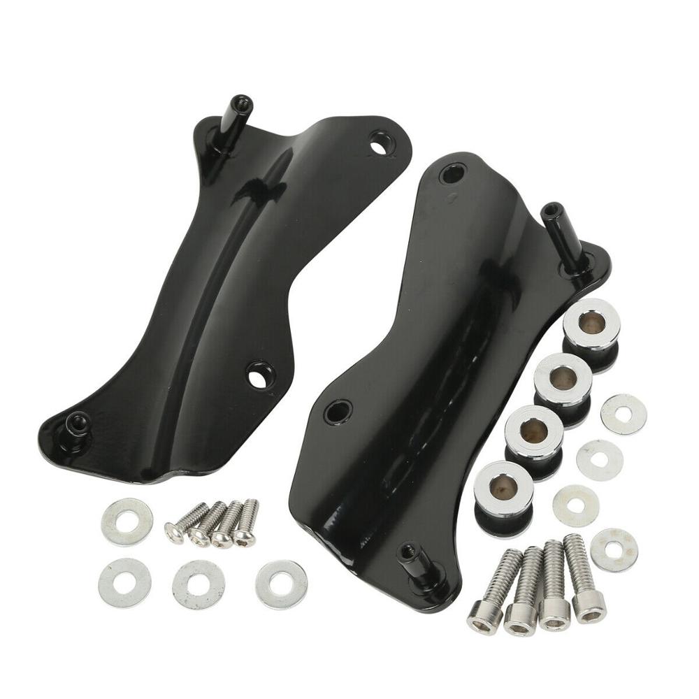 Motorcycle Backrest Sissy Bar Luggage Rack Docking Kit For Harley ...