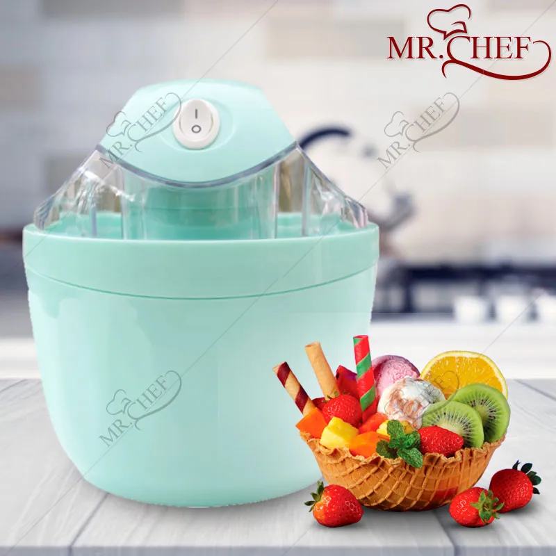 เครื่องทำไอศกรีม Ice cream maker เครื่องทำไอศครีม ไอศครีมโฮมเมด ไอศครีมทำเอง เครื่องทำไอติม ทำไอศครีมจากผลไม้เเท้ๆได้ ความจุ 500 ml .