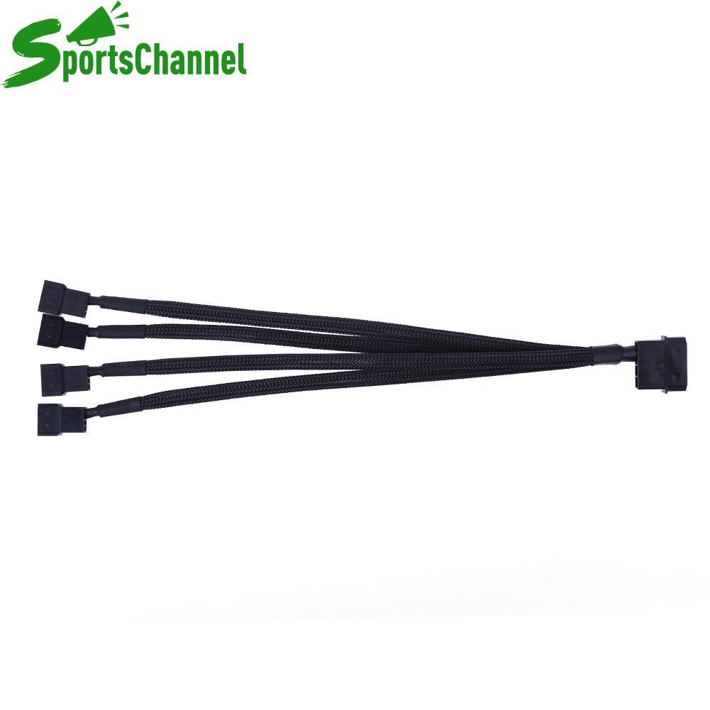 sportschannel 4pin IDE Molex to 4-Port 3Pin/4Pin Cooler Cooling Fan Splitter Power Cable - intl