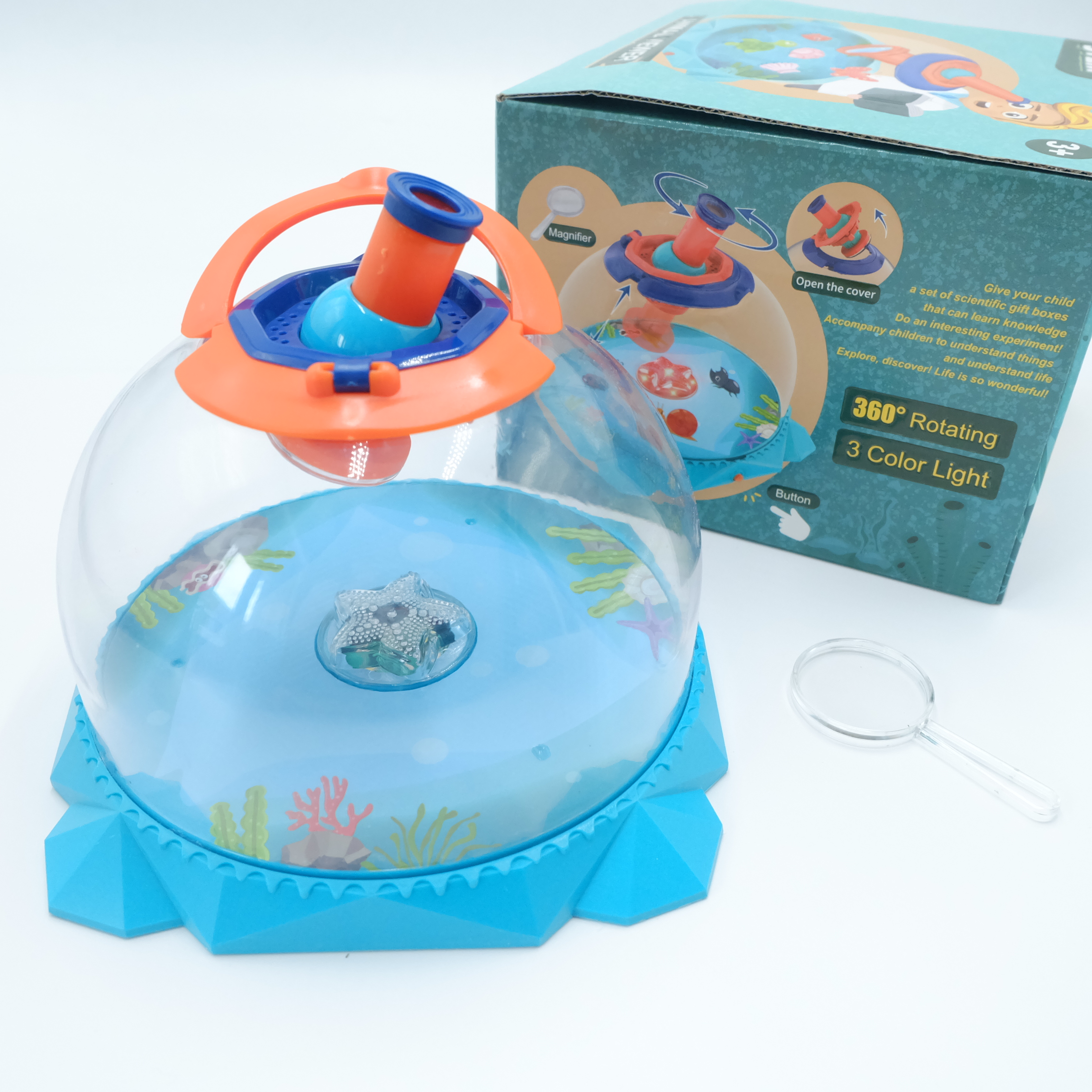 ANIMAL VIEWER STEM กล่องโดมเลี้ยงสัตว์ แบบพกพา มีหู้ให้ถือ ด้วยค่ะ รหัส