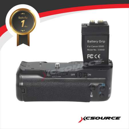 XCSource แบตเตอรี่กริปแนวตั้ง สำหรับ Canon EOS 550D 600D 650D 700D Camera XCSource แบตเตอรี่กริปแนวตั้ง สำหรับ Canon EOS 550D 600D 650D 700D Camera