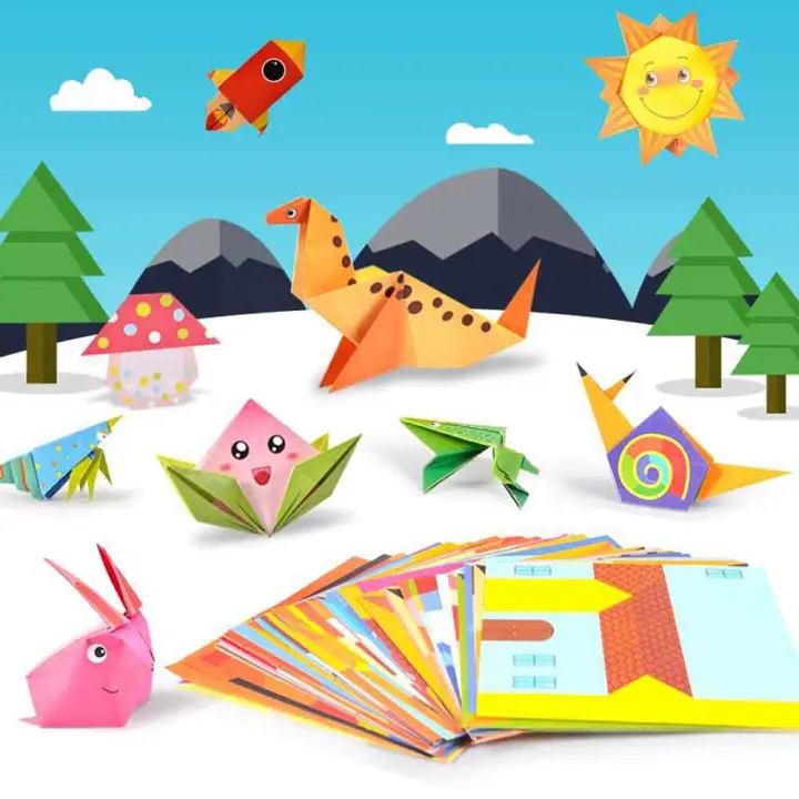 Animal 3d Children Paper Art Educational Baby Book Early Learning Handmade Paper Origami Kids Craft Toys Folding Paper Lazada Ph
