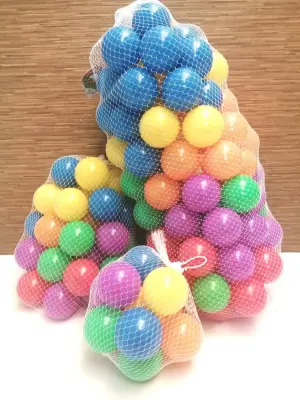 Wangdek Balls วังเด็ก ลูกบอลหลากสี ตาข่าย สีเข้มเนื้อใส ของเล่น WD-111,WD-222,WD-333