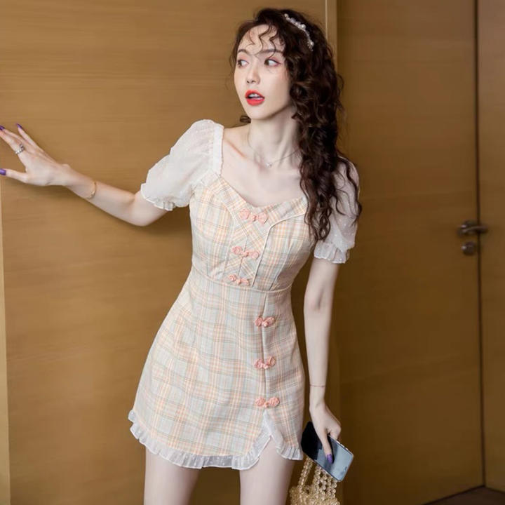 มินิเดรสคอเหลี่ยม ชุดเดรสแขนตุ๊กตามีกระดุม ผ้านิ่มทรงสวย งานดีนะค้าาา – No Brand – 2733722244_TH-9909837585 >>> 🇹🇭 Top1Thailand 🛒 >>> lazada.co.th 🇹🇭 🇹🇭 🇹🇭🛒🛍🛒