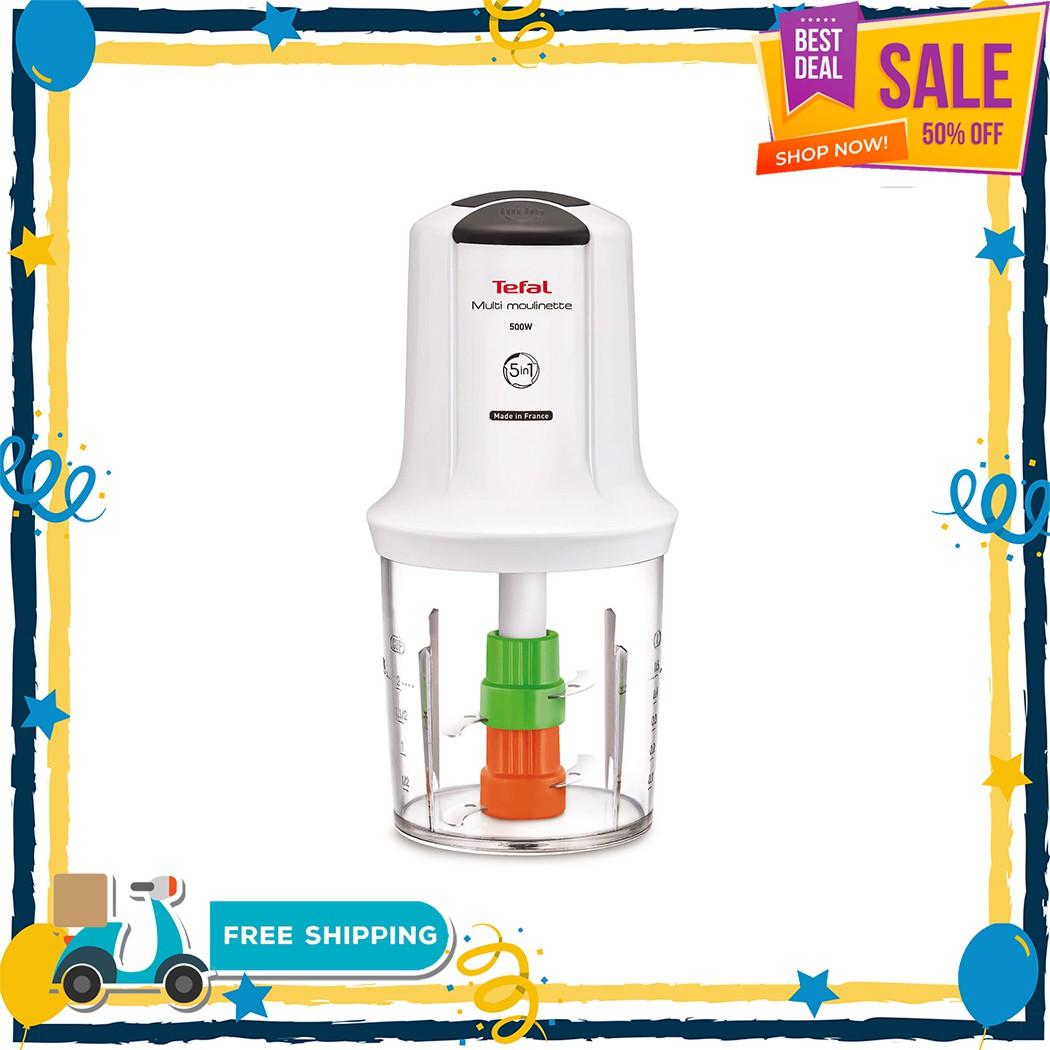 Free ค่าส่ง เครื่องปั่น Tefal เครื่องบดสับ 5 IN 1 (0.5 ลิตร ,500 วัตต์) รุ่น MQ722111 ของแท้ 100% เครื่องปั่นหมู เครื่องสับบด เครื่องปั่นอาหาร โถปั่นอาหาร เครื่องบดเนื้อ เครื่องบดหมู เครื่องบดอาหาร เครื่องบดพริก