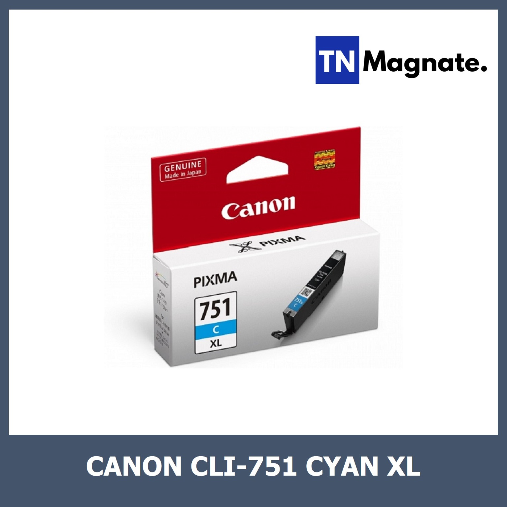 [หมึกพิมพ์] Canon CLI 751 C XL Inkjet Cartridge - สีฟ้า - TNM Online ...