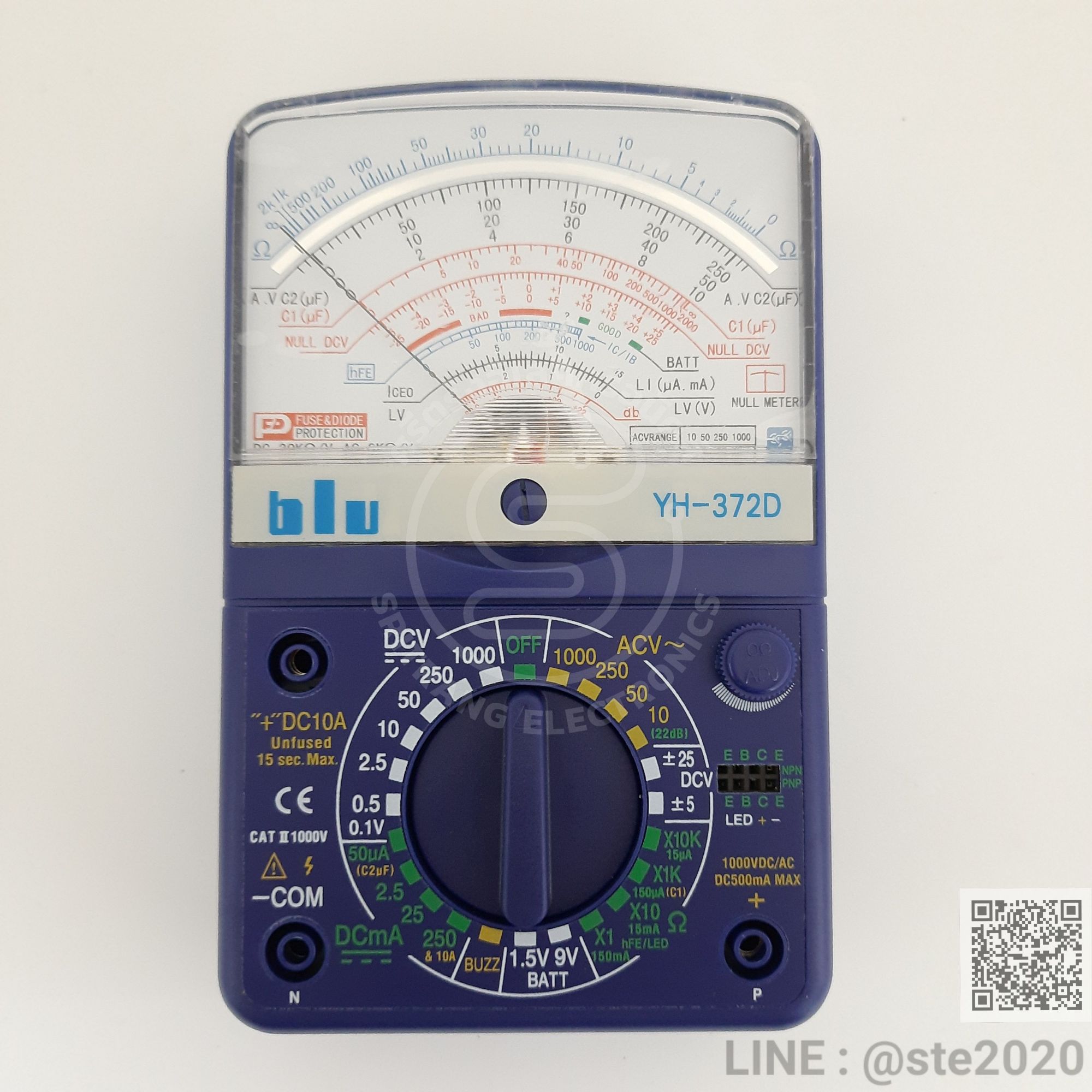 ของแท้ ถูก ส่งด่วน MULTIMETER BLU YH372D มัลติมิเตอร์ BLU METER