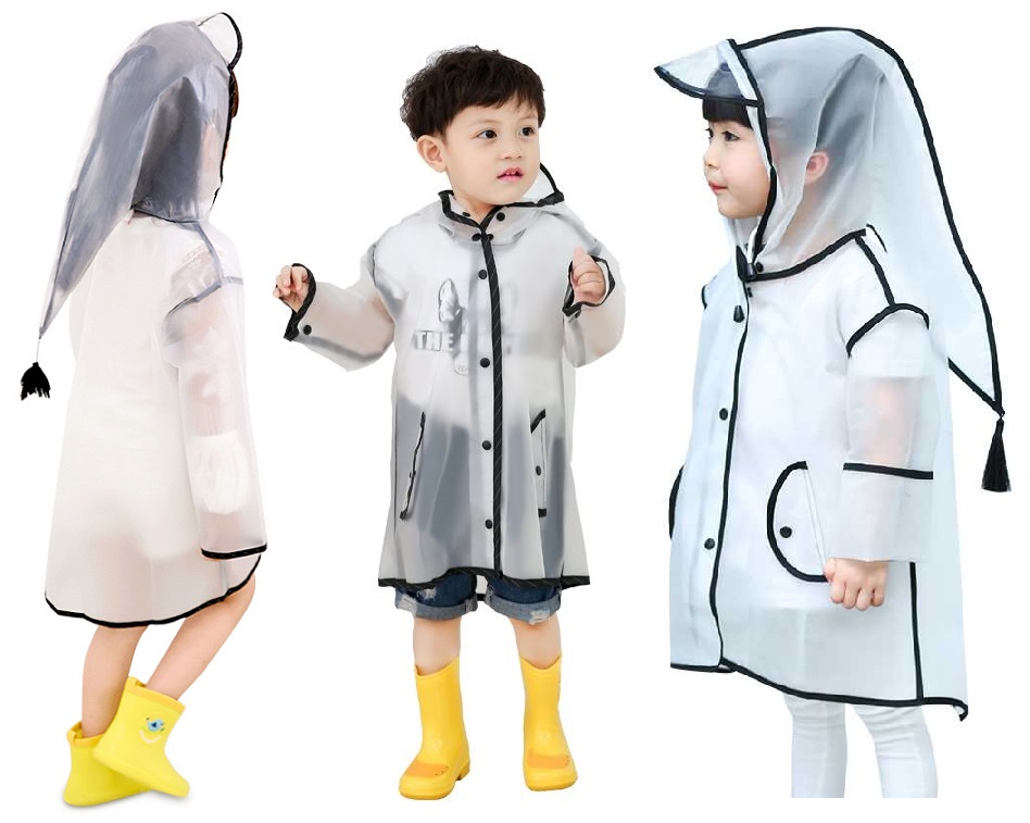 เสื้อกันฝนเด็ก ชุดกันฝน แบบขุ่น สไตล์เกาหลี