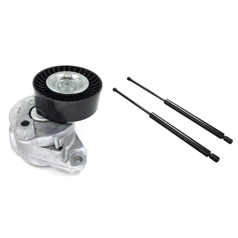 Belt Tensioner and Pulley for Mercedes-Benz R171 W221 W25 with 2Pcs Rear Tailgate Boot Support Bar for Golf MK5 03-09