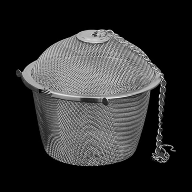 Tree Of Life Tea Infuser - 304 Stainless Steel With Indian Agate Crystal Strainer