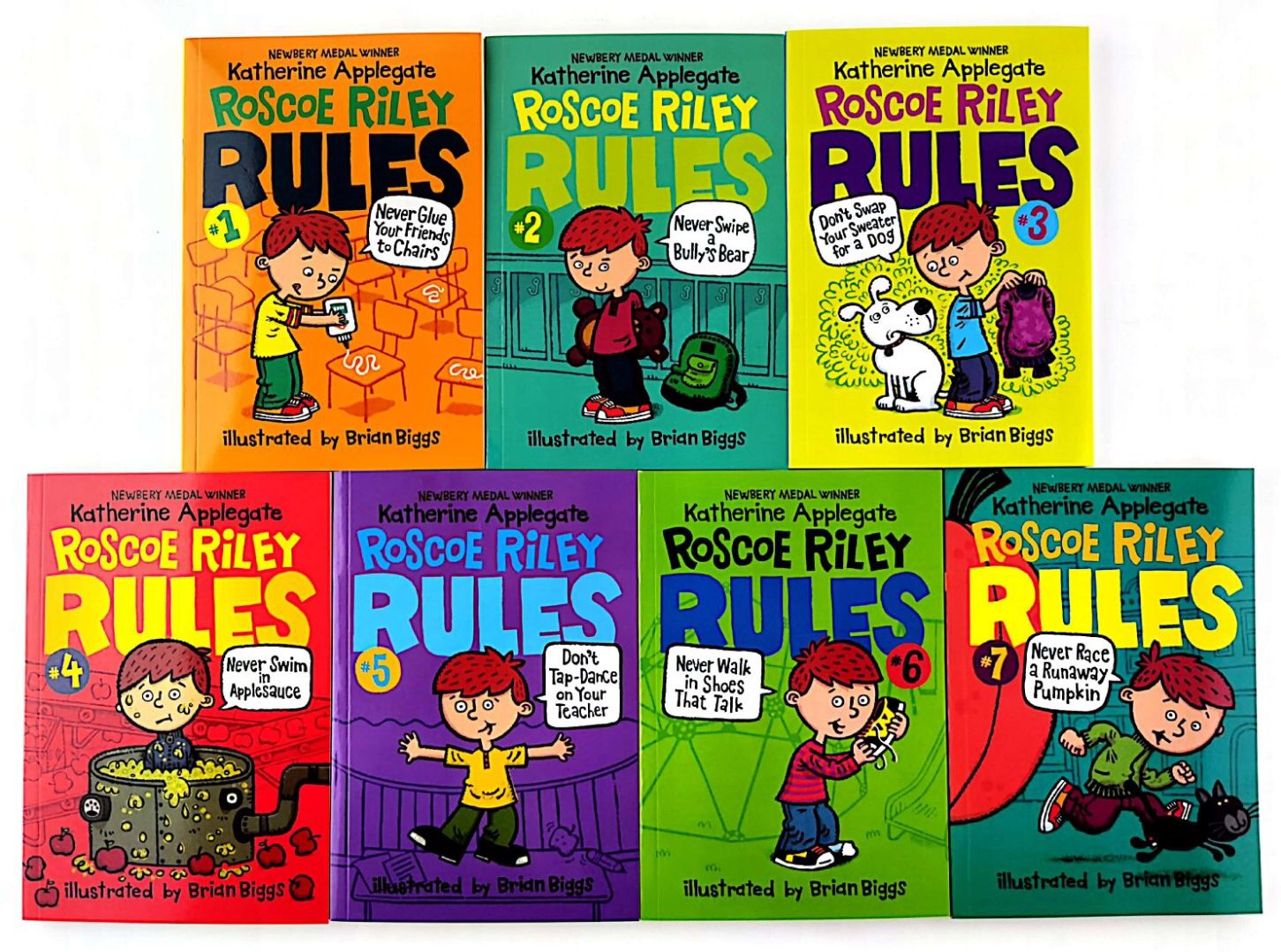 Roscoe Riley Rules 7 books set,English book for kids