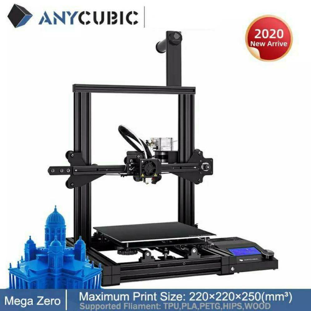 ANYCUBIC Mega Zero DIY 3D Printer 220X 220X250 desktop 3d printing extruder Metal frame จำหน่ายด้วยตัวแทนจำหน่ายในไทย